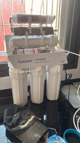 Osmoseur 6 Stages RO - LEXPURE-RO 100 GPD - Sans support (Système d'osmose inverse sous évier à 6 étages (type plaque)) photo review